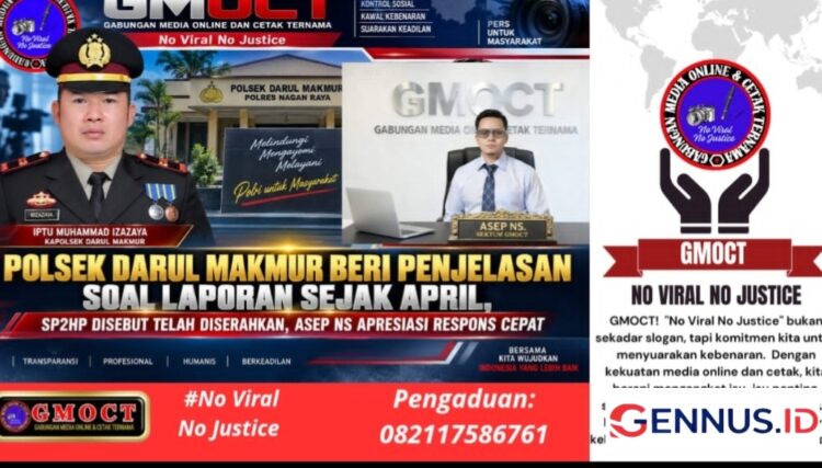 Polsek Darul Makmur Beri Penjelasan Soal Laporan Sejak April: SP2HP Disebut Telah Diserahkan, Asep NS Apresiasi Respons Cepat