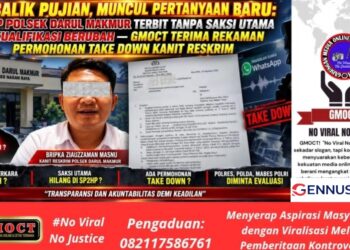 Dibalik Pujian, Muncul Pertanyaan Baru: SP2HP Polsek Darul Makmur Terbit Tanpa Saksi Utama & Kualifikasi Berubah — GMOCT Terima Rekaman Permohonan Take Down Kanit Reskrim