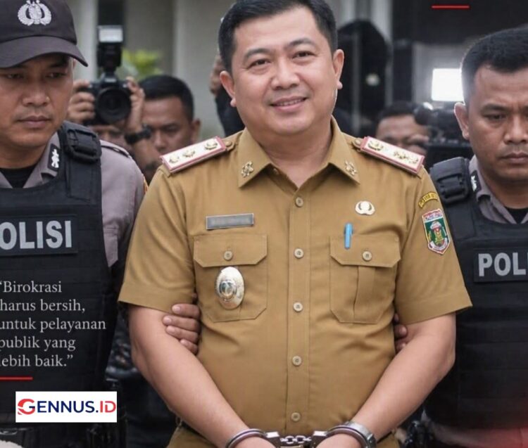 Pakar Birokrasi Sekda Lampung Tengah Akhirnya Ditangkap Polisi