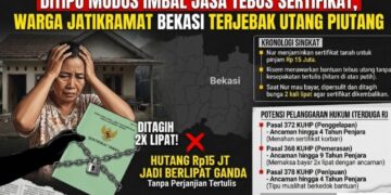 Ditipu Modus Imbal Jasa Tebus Sertifikat, Warga Jatikramat Bekasi Terjebak Utang Piutang
