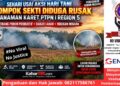 Sehari Usai Aksi Hari Tani, Tanaman Karet PTPN I Region 5 Diduga Dirusak Kelompok Sekti – Aparat Diminta Bertindak Cepat