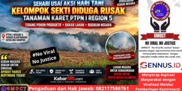 Sehari Usai Aksi Hari Tani, Tanaman Karet PTPN I Region 5 Diduga Dirusak Kelompok Sekti – Aparat Diminta Bertindak Cepat