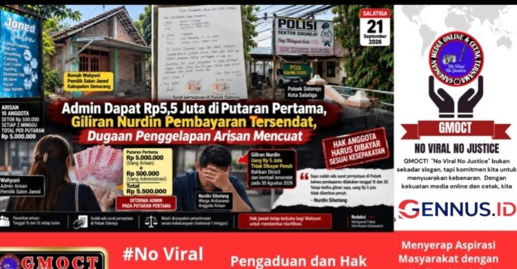 Admin Dapat Rp5,5 Juta di Putaran Pertama, Giliran Nurdin Pembayaran Tersendat; Dugaan Penggelapan Arisan Mencuat